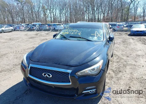 2015 Infiniti Q50 Premium/Sport from USA, damaged, VIN JN1BV7ARXFM404010